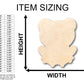Unfinished Wood Cute Frog Shape - Craft - up to 46" DIY