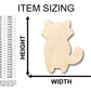 Unfinished Wood Cute Raccoon Shape - Craft - up to 46" DIY