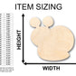 Unfinished Wood Cute Snail Shape - Craft - up to 46" DIY