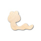 Unfinished Wood Cute Worm Shape - Craft - up to 46" DIY