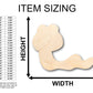 Unfinished Wood Cute Worm Shape - Craft - up to 46" DIY