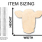 Unfinished Wood Dairy Cow Shape - Craft - up to 46" DIY