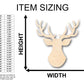 Unfinished Wood Deer Antlers Buck Shape - Craft - up to 46" DIY
