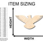 Unfinished Wood Eagle Patriotic Shape - Craft - up to 46" DIY