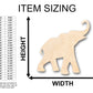 Unfinished Wood Elephant Shape - Craft - up to 46" DIY