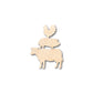 Unfinished Wood Farm Animals Shape - Craft - up to 46" DIY