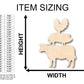 Unfinished Wood Farm Animals Shape - Craft - up to 46" DIY