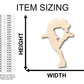 Unfinished Wood Figure Skating Shape - Craft - up to 46" DIY