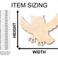 Unfinished Wood Flying Owl Shape - Craft - up to 46" DIY