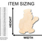 Unfinished Wood Friendly Snowman Shape - Craft - up to 46" DIY