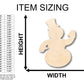 Unfinished Wood Friendly Snowman Shape - Craft - up to 46" DIY