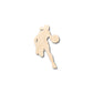 Unfinished Wood Girl Basketball Shape - Craft - up to 46" DIY