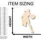 Unfinished Wood Girl Basketball Shape - Craft - up to 46" DIY