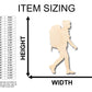 Unfinished Wood Girl Hike Shape - Craft - up to 46" DIY