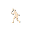 Unfinished Wood Girl Tennis Shape - Craft - up to 46" DIY