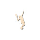 Unfinished Wood Girl Tennis Serve Shape - Craft - up to 46" DIY