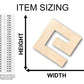 Unfinished Wood Greek Key Symbol Shape - Craft - up to 46" DIY