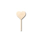 Unfinished Wood Heart Stick Lolipop Shape - Craft - up to 46" DIY