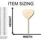Unfinished Wood Heart Stick Lolipop Shape - Craft - up to 46" DIY