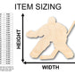 Unfinished Wood Hockey Goalie Shape - Craft - up to 46" DIY