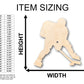 Unfinished Wood Hockey Player Shape - Craft - up to 46" DIY