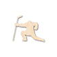 Unfinished Wood Hockey Player Shape - Craft - up to 46" DIY