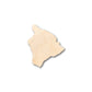 Unfinished Wood Honolulu Big Island Shape - Craft - up to 46" DIY