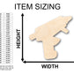 Unfinished Wood Hot Glue Gun Shape - Craft - up to 46" DIY