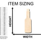 Unfinished Wood Hot Sauce Bottle Shape - Craft - up to 46" DIY
