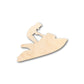 Unfinished Wood Jetski Shape - Craft - up to 46" DIY