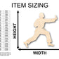 Unfinished Wood Male Martial Arts Karate Shape - Craft - up to 46" DIY