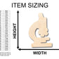 Unfinished Wood Microscope Shape - Craft - up to 46" DIY