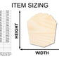Unfinished Wood Popcorn Box Shape | Craft | up to 46" DIY