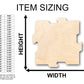 Unfinished Wood Puzzle Piece Interlocking Shape - Craft - up to 46" DIY