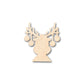 Unfinished Wood Reindeer Antler Ornaments Shape - Craft - up to 46" DIY