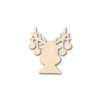Unfinished Wood Reindeer Antler Ornaments Shape - Craft - up to 46" DIY