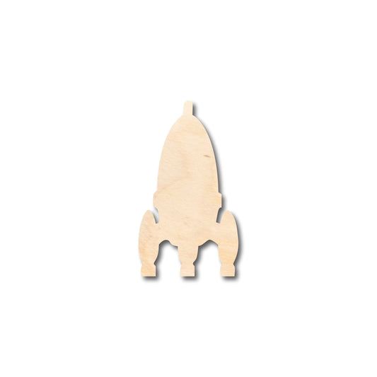Unfinished Wood Rocket Shape - Craft - up to 46" DIY