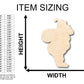 Unfinished Wood Santa Clause Shape - Craft - up to 46" DIY