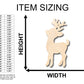 Unfinished Wood Santa's Reindeer Shape - Craft - up to 46" DIY