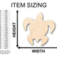 Unfinished Wood Sea Turtle Shape - Craft - up to 46" DIY