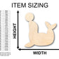 Unfinished Wood Seal with Ball Shape - Craft - up to 46" DIY