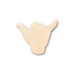 Unfinished Wood Shaka Shape - Craft - up to 46" DIY
