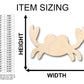 Unfinished Wood Simple Crab Shape - Craft - up to 46" DIY