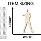 Unfinished Wood Softball Batter Shape - Craft - up to 46" DIY