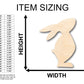 Unfinished Wood Standing Rabbit Shape - Craft - up to 46" DIY