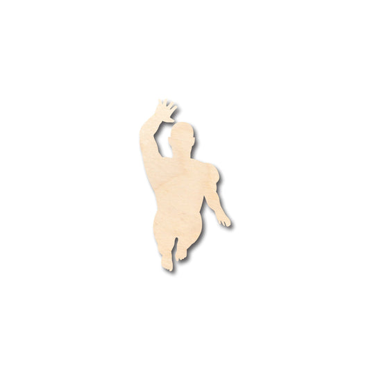 Unfinished Wood Swimming Shape - Craft - up to 46" DIY