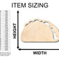 Unfinished Wood Taco Shape - Craft - up to 46" DIY