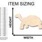 Unfinished Wood Tortoise Shape - Craft - up to 46" DIY