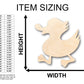 Unfinished Wood Walking Duck Shape - Craft - up to 46" DIY