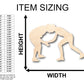 Unfinished Wood Wrestlers Shape - Craft - up to 46" DIY
